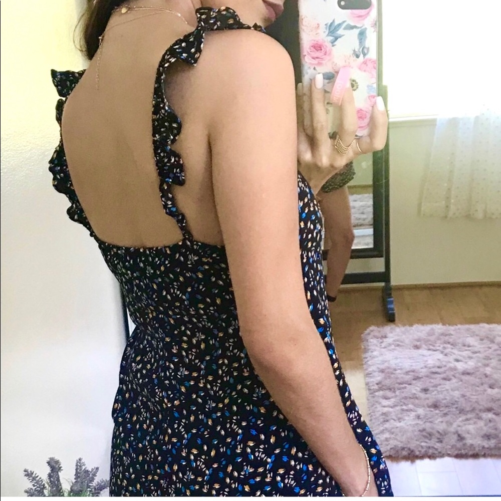 NWT Olivaceous Ruffle Floral Pocket Romper - Picture 8 of 10
